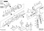 Bosch 0 607 351 102 370 WATT-SERIE Pneumatic Vertical Grinde Spare Parts
